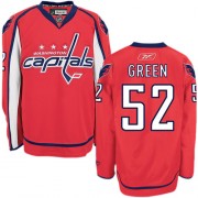 Reebok Washington Capitals 52 Men's Mike Green Red Authentic Home NHL Jersey