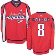 Reebok Washington Capitals 8 Men's Alex Ovechkin Red Authentic Home NHL Jersey