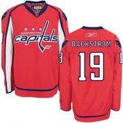 Reebok Washington Capitals 19 Men's Nicklas Backstrom Red Authentic Home NHL Jersey