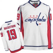 Reebok Washington Capitals 19 Men's Nicklas Backstrom White Authentic Away NHL Jersey