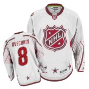 Reebok Washington Capitals 8 Men's Alex Ovechkin White Authentic 2011 All Star NHL Jersey