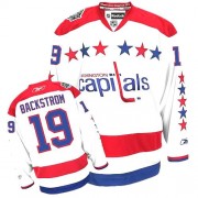 Reebok Washington Capitals 19 Men's Nicklas Backstrom White Authentic Third NHL Jersey