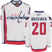 Reebok Washington Capitals 20 Men's Troy Brouwer White Authentic Away NHL Jersey