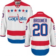 Reebok Washington Capitals 20 Men's Troy Brouwer White Premier Third NHL Jersey
