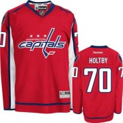 Reebok Washington Capitals 70 Men's Braden Holtby Red Authentic Home NHL Jersey