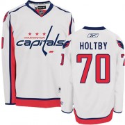 Reebok Washington Capitals 70 Men's Braden Holtby White Authentic Away NHL Jersey