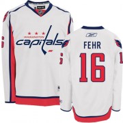 Reebok Washington Capitals 16 Men's Eric Fehr White Authentic Away NHL Jersey
