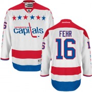 Reebok Washington Capitals 16 Men's Eric Fehr White Authentic Third NHL Jersey