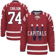 Reebok Washington Capitals 74 Men's John Carlson Authentic Red 2015 Winter Classic NHL Jersey