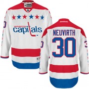 Reebok Washington Capitals 30 Men's Michal Neuvirth White Authentic Third NHL Jersey
